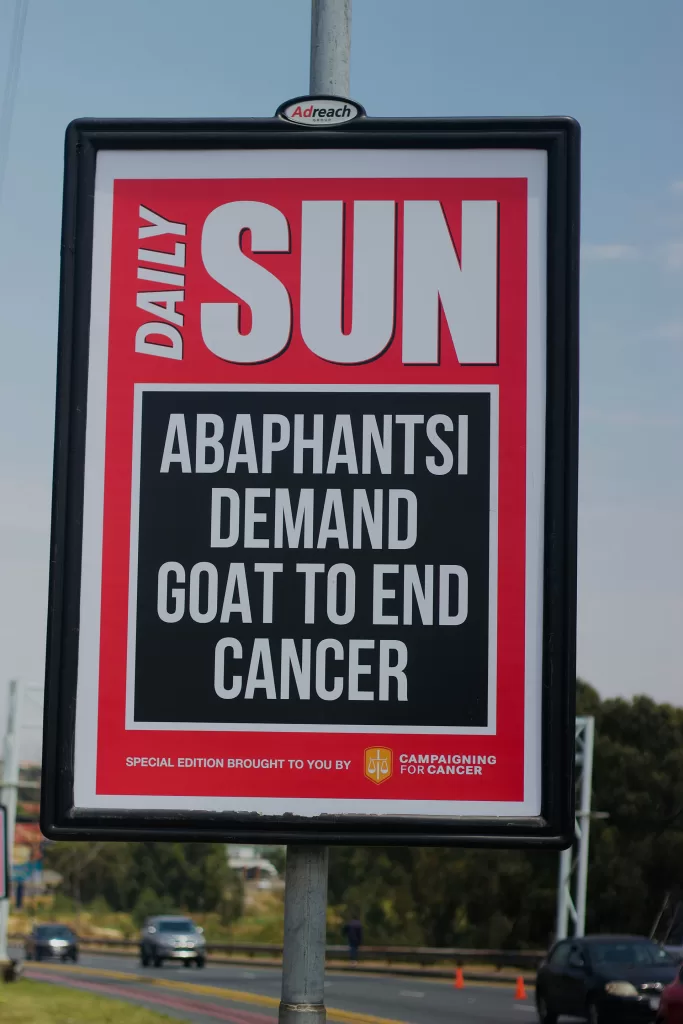TBWA Coastal revives iconic Daily Sun newspaper print ot bust deadly cancer myths